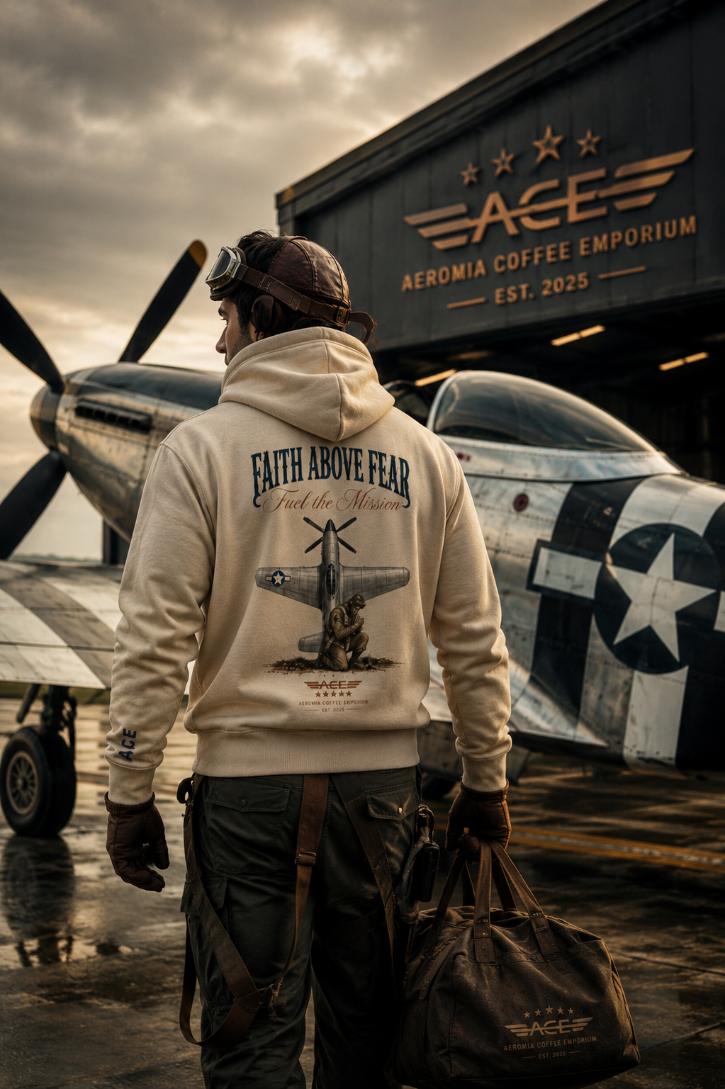 ACE “Faith Above Fear” Organic Hoodie
