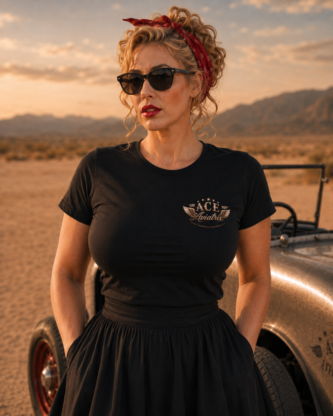 ACE Aviatrix Fly Past Organic Cotton Tee