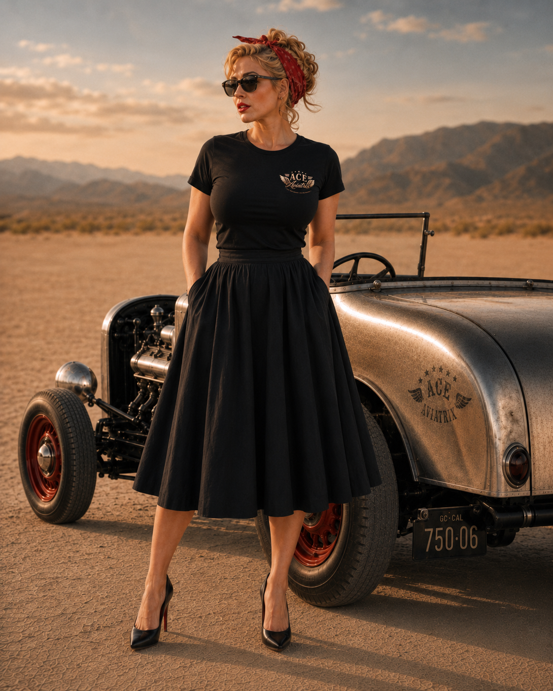 ACE Aviatrix Fly Past Organic Cotton Tee