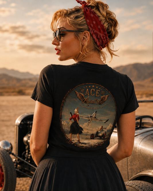 ACE Aviatrix Fly Past Organic Cotton Tee