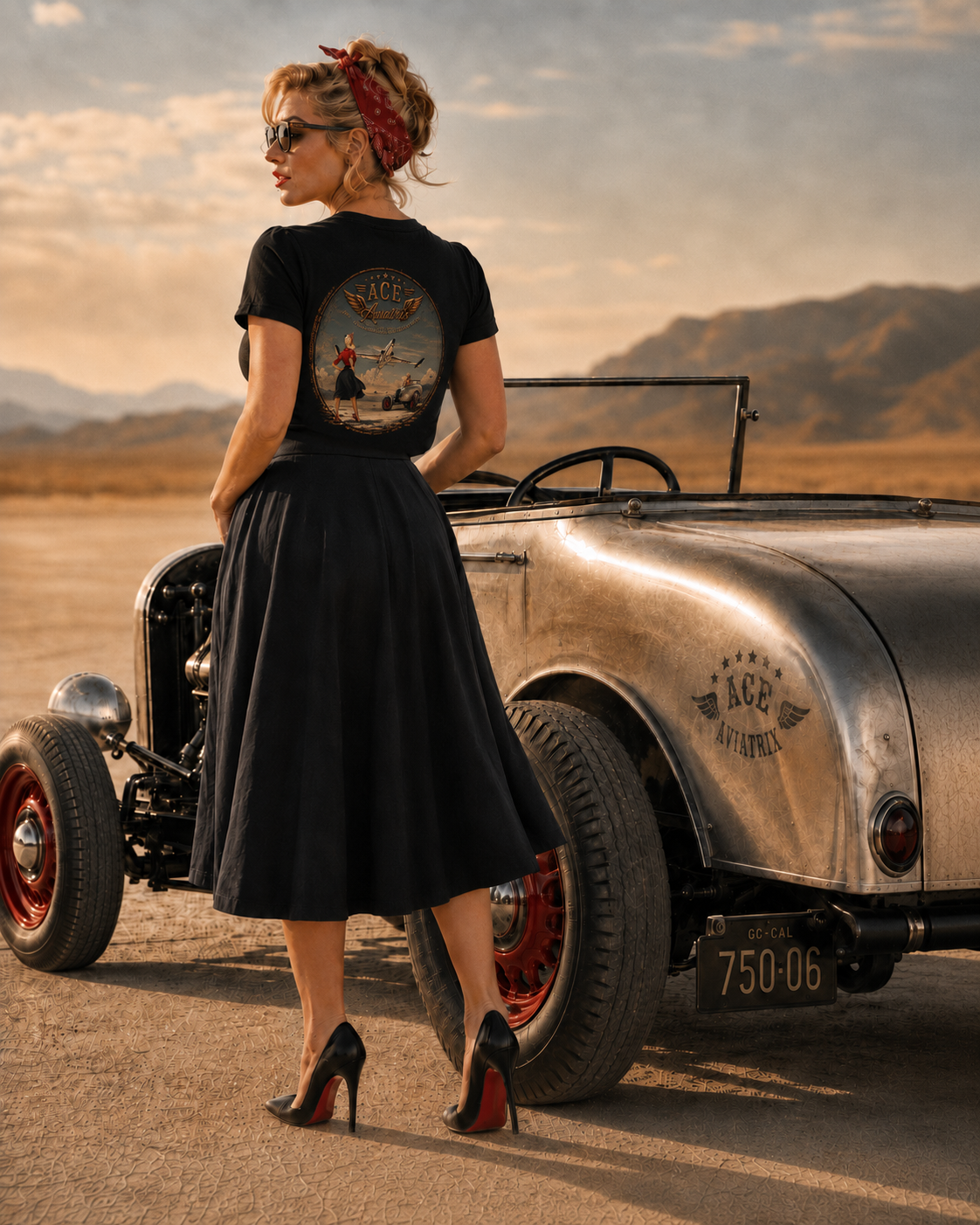 ACE Aviatrix Fly Past Organic Cotton Tee