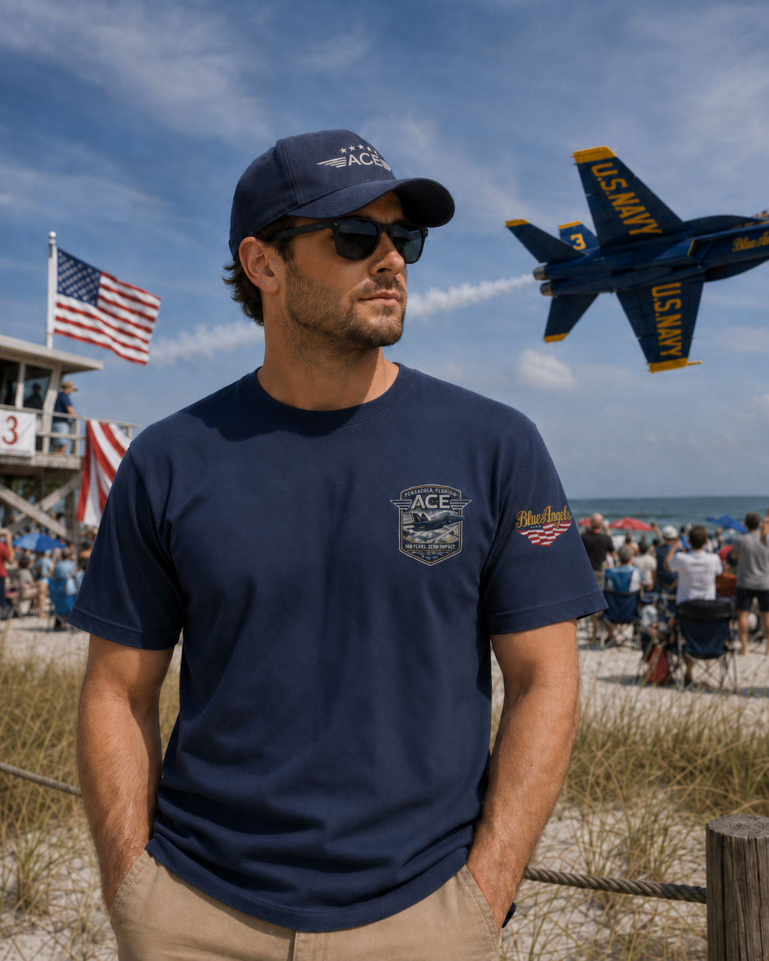 ACE Blue Angels Low Pass Tribute Heavyweight Tee