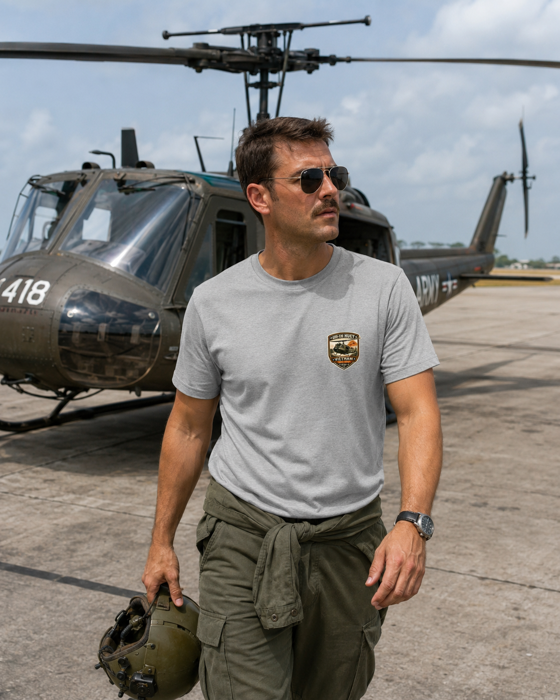 ACE HUEY VIETNAM 1965–1973  (Organic Cotton T-Shirt)