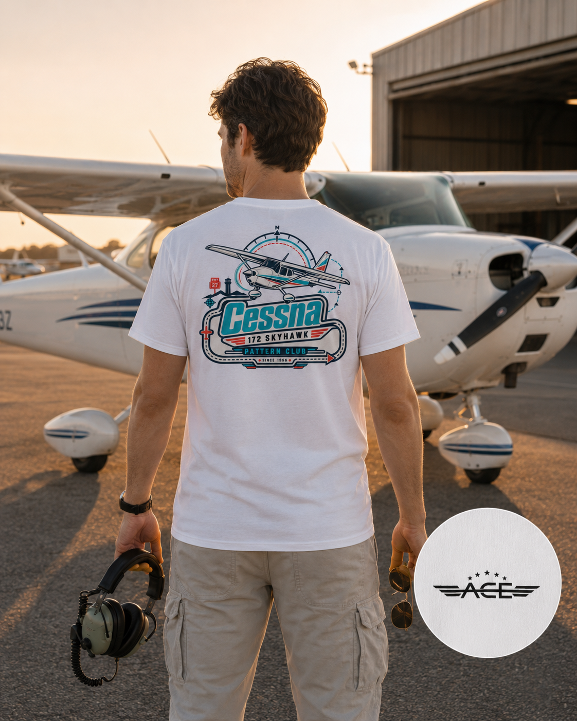 ACE Charlie 172 Pattern Club Tee