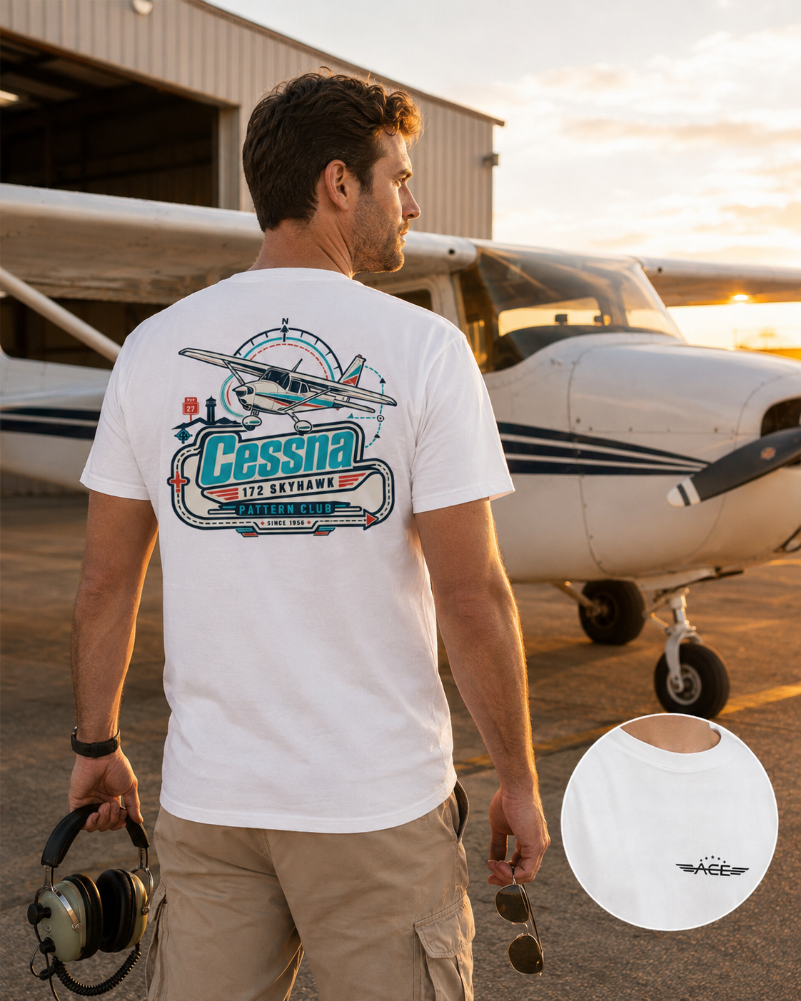 ACE Charlie 172 Pattern Club Tee