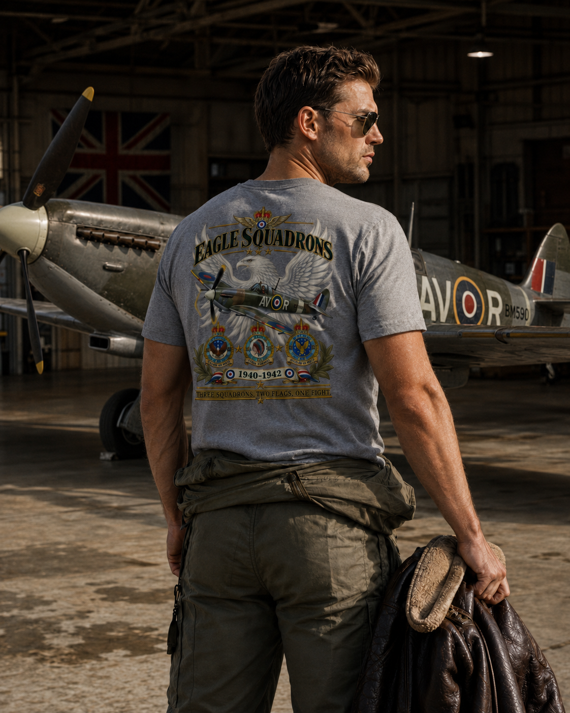 ACE Eagle Squadrons — Nos. 71, 121 and 133 tee