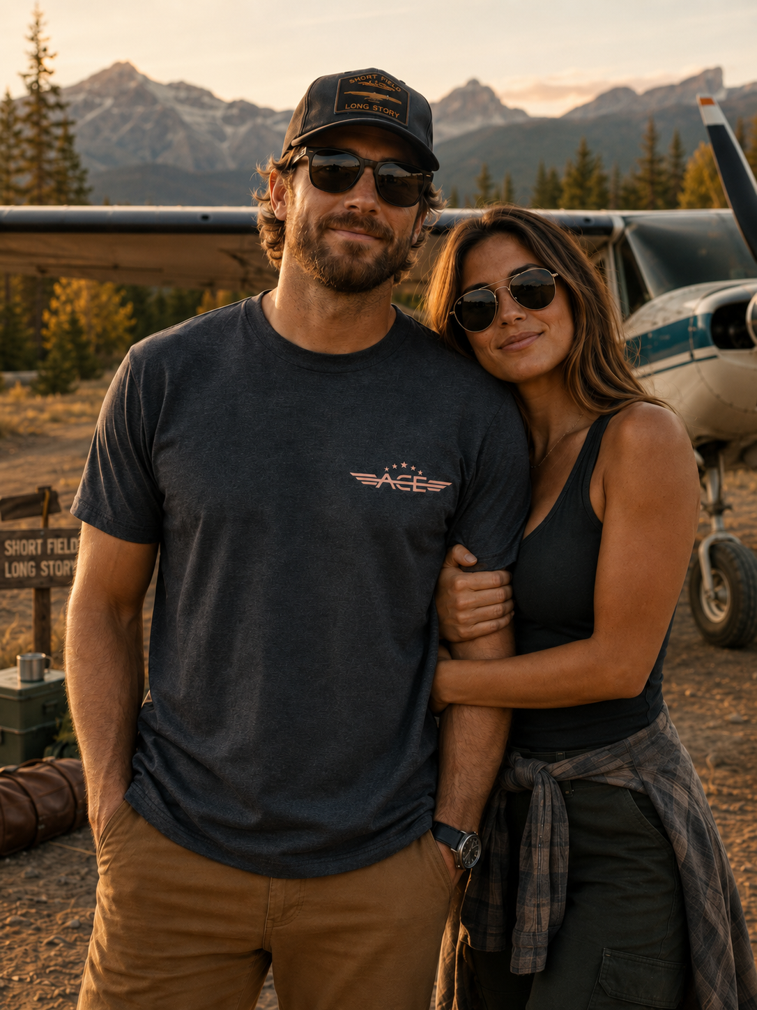 ACE MILF Man I Like Flying Men’s premium tee