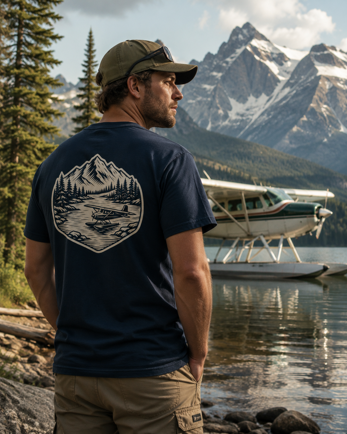 ACE - Aviate. Navigate. Explore. Organic Cotton T-Shirt