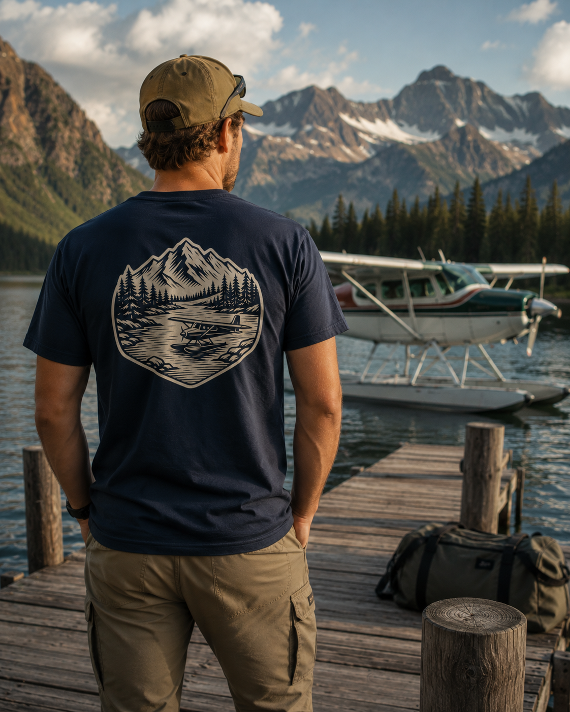 ACE - Aviate. Navigate. Explore. Organic Cotton T-Shirt