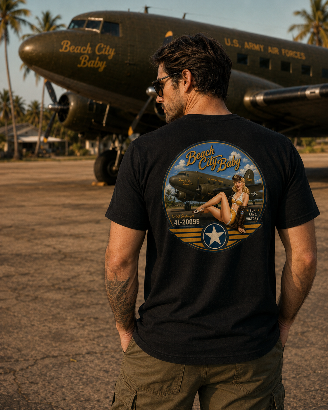 ACE Pin-Up “Beach City Baby” Heavyweight T-Shirt