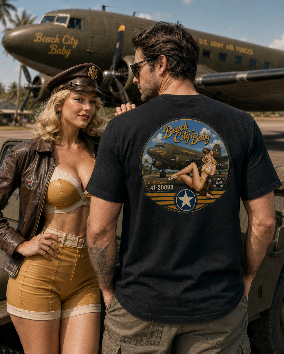 ACE Pin-Up “Beach City Baby” Heavyweight T-Shirt