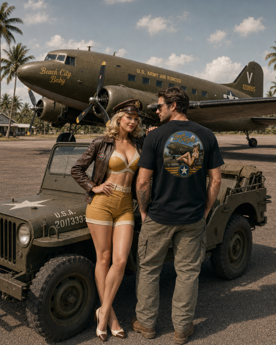 ACE Pin-Up “Beach City Baby” Heavyweight T-Shirt