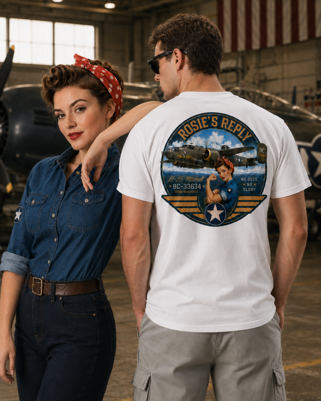 ACE Pin-Up Collection Rosie's Reply Heavyweight Tee