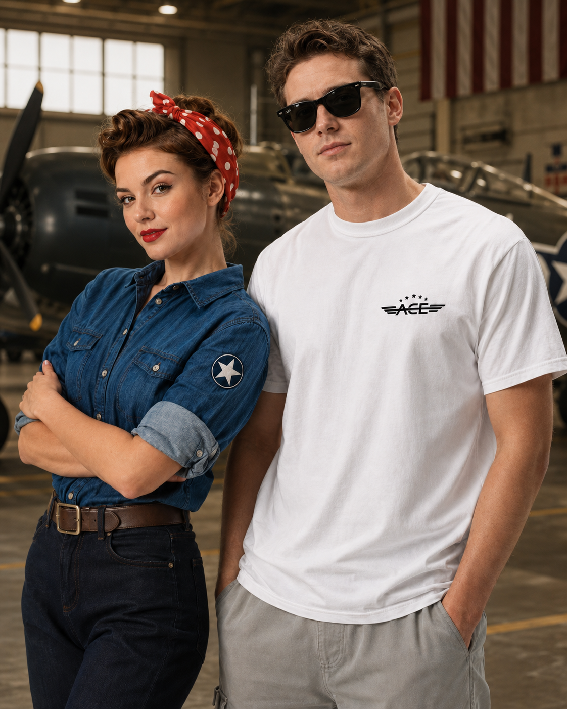 ACE Pin-Up Collection Rosie's Reply Heavyweight Tee