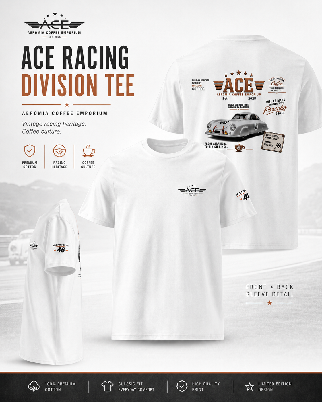 ACE Le Mans 1951 Premium Tee